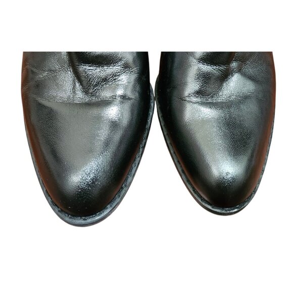 Stuart Weitzman Harper 80 Black Leather Booties Size 7.5 M - Picture 5 of 14